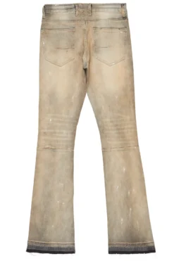 Garth Grey Patched Stacked Flare Jean -The Fresh Brand Shop GarthGreyPatchedStackedFlareJean3