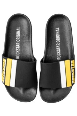 GODFREY SLIDES- BLK/YELLOW