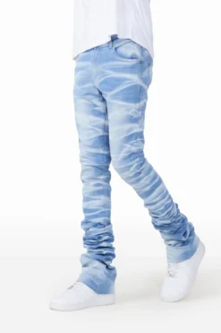 The Fresh Brand Shop 34 Ayden Light Wash Super Stacked Flare Jean