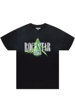 Heven Black Graphic T-Shirt