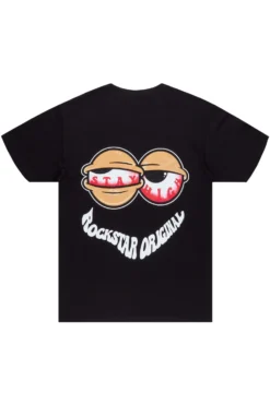 Highya Black Graphic T-Shirt