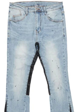 Jakob Blue Stacked Flare Jean -The Fresh Brand Shop Jakob Blue Stacked Flare Jean2 scaled