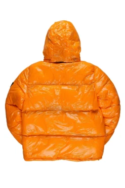 Jason Puffer Orange Jacket -The Fresh Brand Shop Jason Puffer Orange Jacket4 scaled