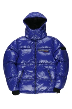 Jason Puffer Royal Blue Jacket -The Fresh Brand Shop Jason Puffer Royal Blue Jacket2 scaled