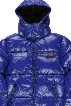 Jason Puffer Royal Blue Jacket -The Fresh Brand Shop Jason Puffer Royal Blue Jacket3 scaled