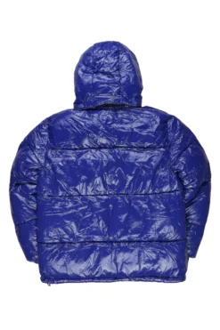 Jason Puffer Royal Blue Jacket -The Fresh Brand Shop Jason Puffer Royal Blue Jacket4 scaled