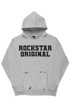 Justin Heather Grey Graphic Hoodie
