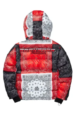 KYRO PUFFER JACKET- RED -The Fresh Brand Shop KYRO PUFFER JACKET RED4 scaled