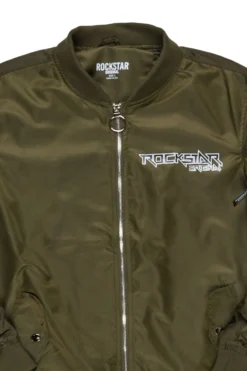 Kavita Olive Bomber Jacket -The Fresh Brand Shop Kavita Olive Bomber Jacket3 scaled