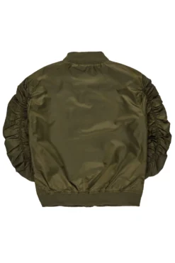 Kavita Olive Bomber Jacket -The Fresh Brand Shop Kavita Olive Bomber Jacket4 scaled