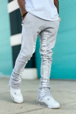 Laroi Grey Super Stacked Trackpant -The Fresh Brand Shop LAROI 009 scaled