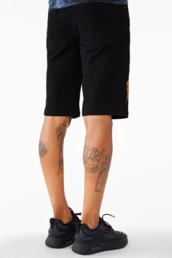 LANDO PRINTED SHORT- BLACK -The Fresh Brand Shop LOOK 56 LANDOBLACK 2532 scaled