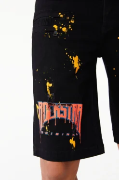 LANDO PRINTED SHORT- BLACK -The Fresh Brand Shop LOOK 56 LANDOBLACK 2535 scaled