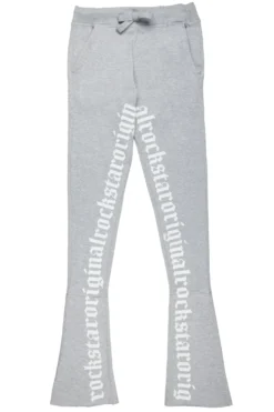 Laroi Grey Super Stacked Trackpant -The Fresh Brand Shop Laroi Grey Super Stacked Trackpant1 scaled