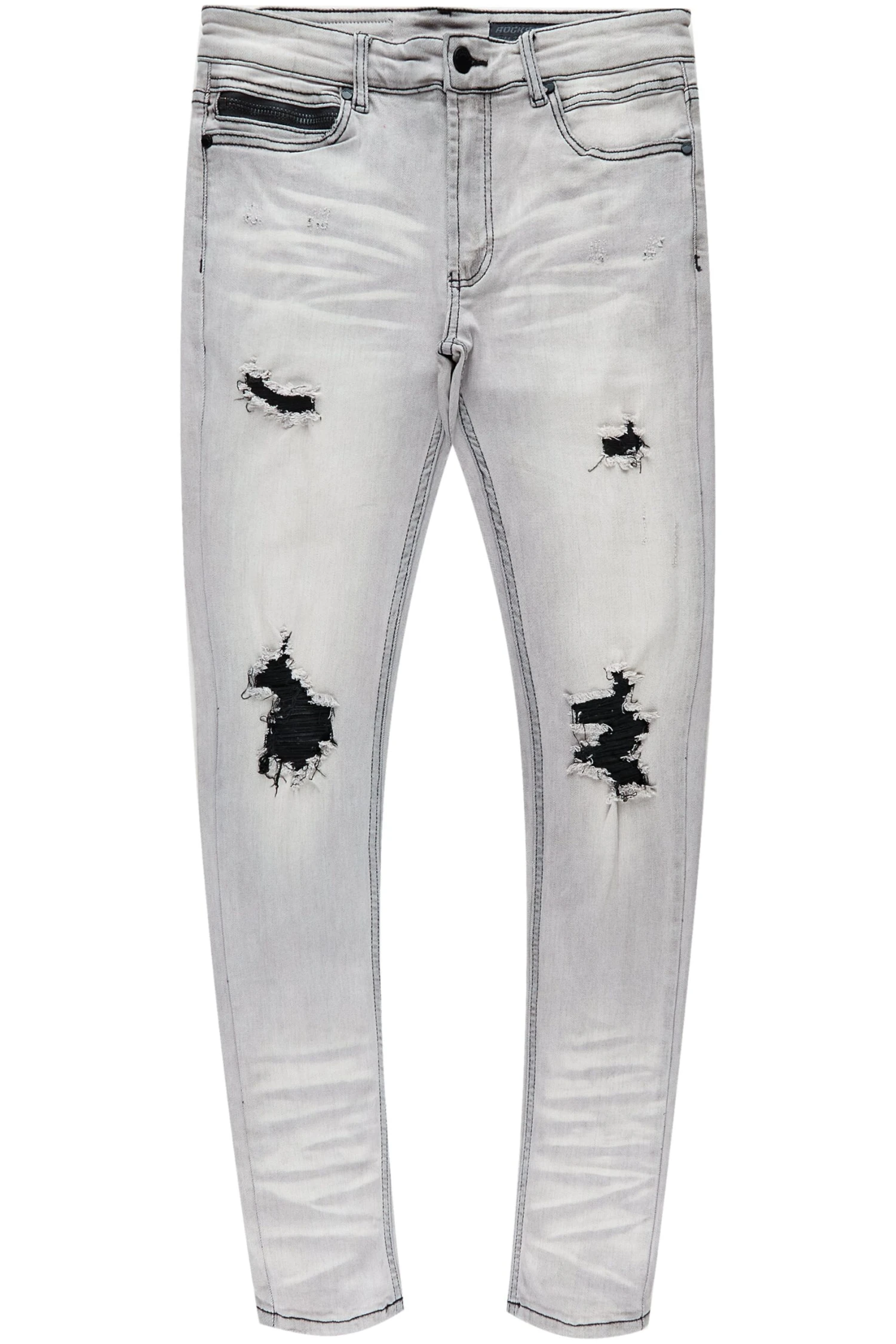 Lonzo Grey Skinny Fit Jean 2 Lonzo Grey Skinny Fit Jean - Image 2