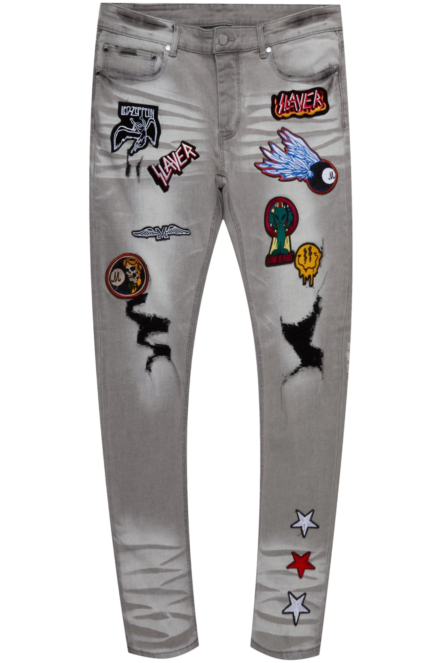 Mavi Grey Patchwork Jean 1 Mavi Grey Patchwork Jean