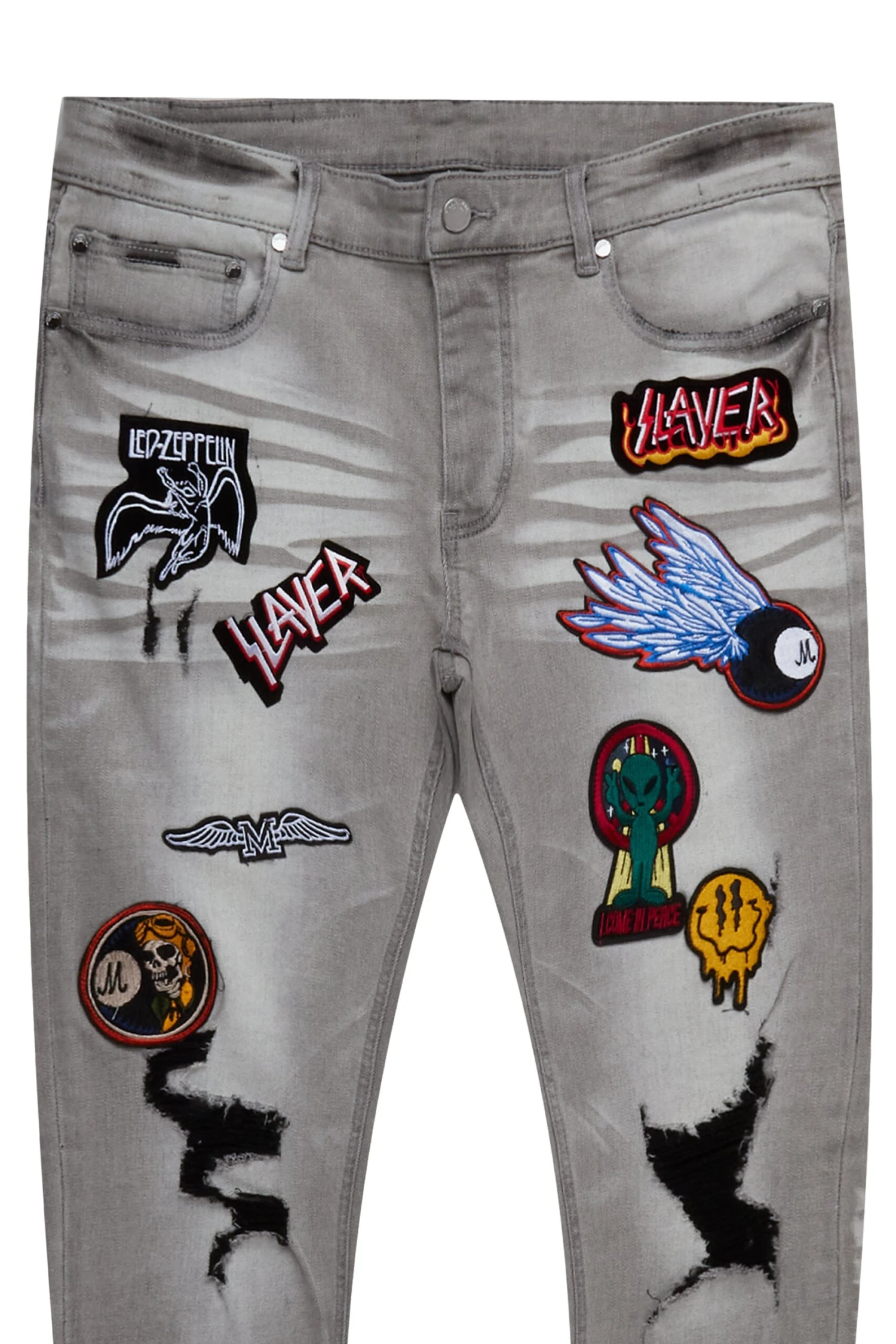 Mavi Grey Patchwork Jean 2 Mavi Grey Patchwork Jean - Image 2