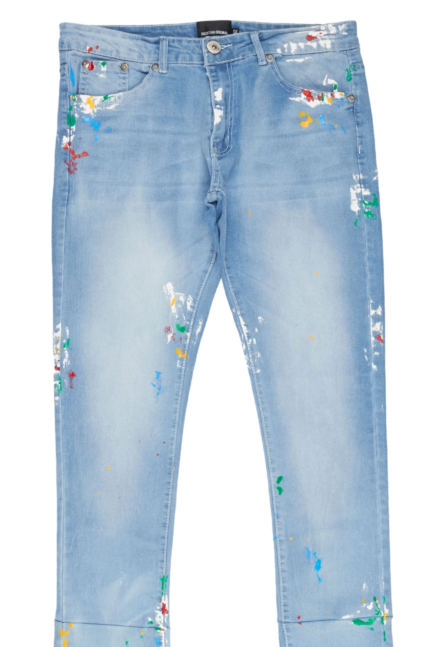 Mitchel Blue Painter Super Stacked Flare Jean 7 Mitchel Blue Painter Super Stacked Flare Jean - Image 7