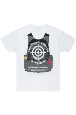 Mobbin White Graphic T-Shirt -The Fresh Brand Shop Mobbin White Graphic T Shirt3 scaled