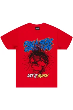 Naypolm Red Graphic T-Shirt