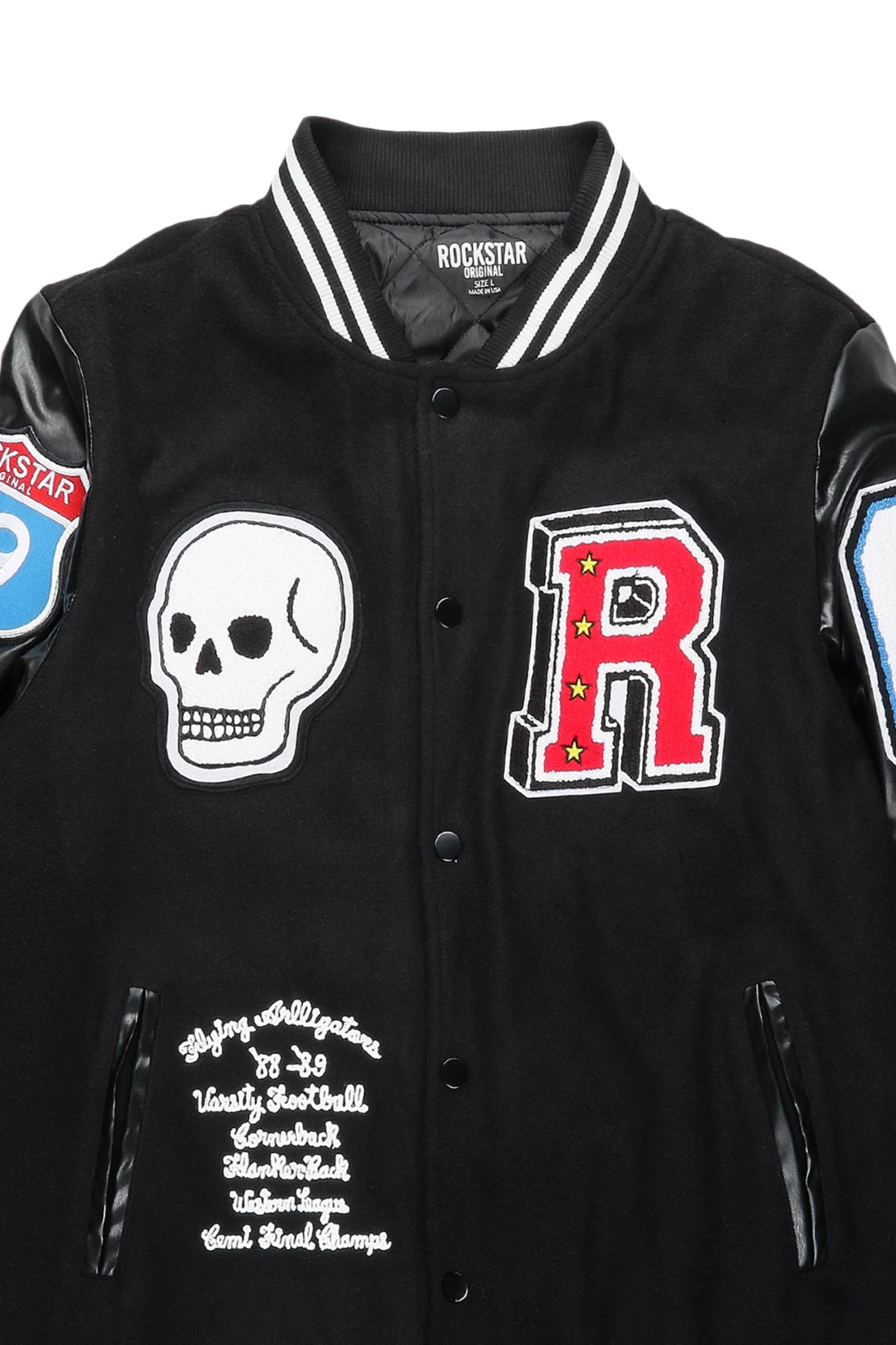 Nixxy Black Varsity Jacket 3 Nixxy Black Varsity Jacket - Image 3