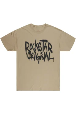 Nytron Beige Graphic T-Shirt