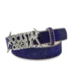 OBRIAN ROCKSTAR LOGO BELT- ROYAL