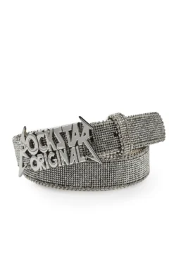 OBRIAN ROCKSTAR LOGO BELT- SILVER