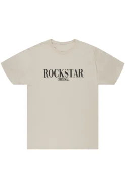 OCTAVIO PRINTED T-SHIRT-BEIGE/BLACK