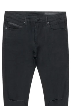 Oscar Black Knee Slit 5 Pocket Jean Straight Fit 26 Oscar Black Knee Slit 5 Pocket Jean Straight Fit -The Fresh Brand Shop OSCAR2 BLACK KNEE SLIT 5 POCKET JEAN STRAIGHT FIT scaled