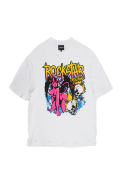 Overdoz Off White Oversized Graphic T-Shirt