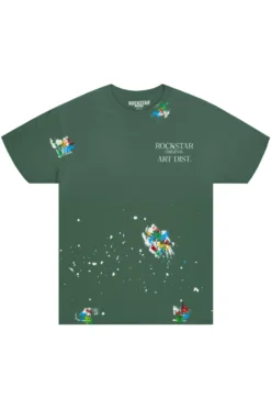 Palmer Dark Green Graphic T-Shirt