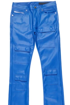Petrus Royal Faux Leather Super Stacked Flare Jean -The Fresh Brand Shop PetrusRoyalFauxLeatherSuperStackedFlareJean2