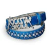 SILAS ROCKSTAR LOGO BELT-BLUE