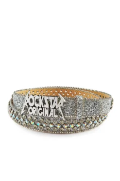 SILAS ROCKSTAR LOGO BELT-SILVER