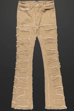 Gavin Beige Stacked Flare Jean 15 Gavin Beige Stacked Flare Jean -The Fresh Brand Shop Shake Beige Stacked Flare Jean1 1 scaled