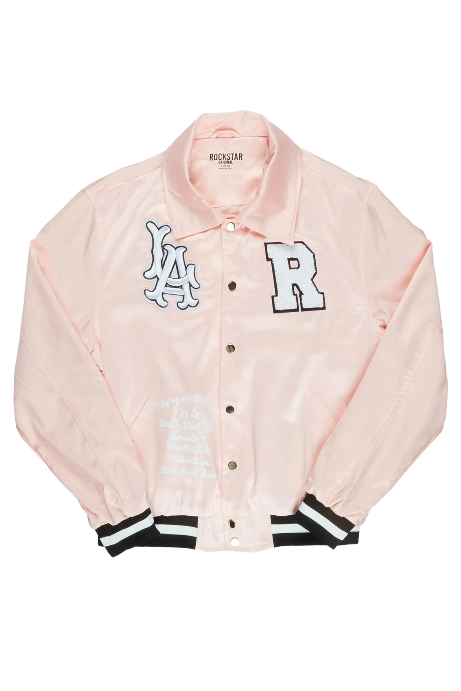 Trance Pink Varsity Jacket 1 Trance Pink Varsity Jacket