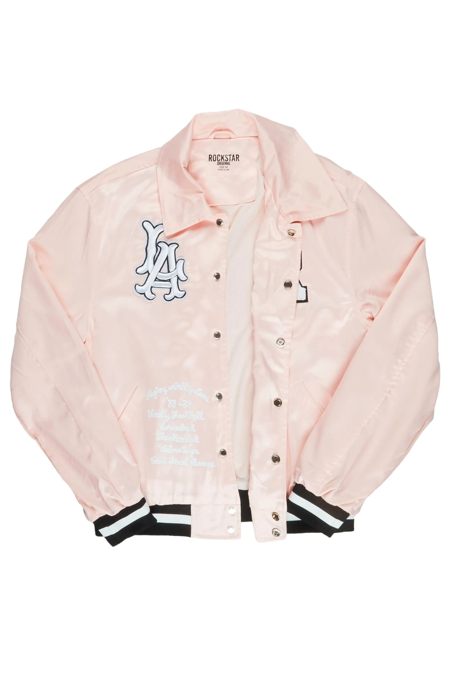Trance Pink Varsity Jacket 2 Trance Pink Varsity Jacket - Image 2