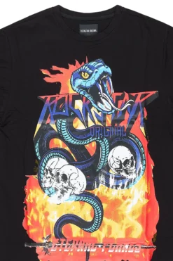 VIPER PRINTED T-SHIRT- BLACK -The Fresh Brand Shop VIPER PRINTED T SHIRT BLACK3 scaled