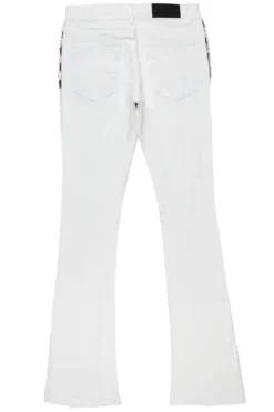 Vanni White Stacked Flare Jean 10 Vanni White Stacked Flare Jean -The Fresh Brand Shop Vanni White Stacked Flare Jean3 scaled