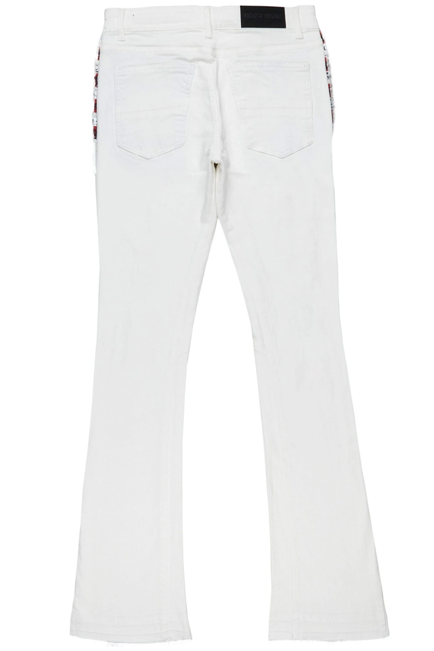 Vanni White Stacked Flare Jean 5 Vanni White Stacked Flare Jean - Image 5