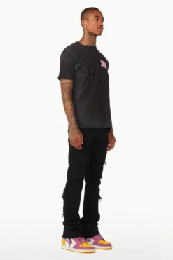 Tyrell Black Stacked Flare Cargo Jean -The Fresh Brand Shop WEEK15 20 May 2329504 scaled