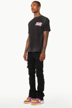 Tyrell Black Stacked Flare Cargo Jean -The Fresh Brand Shop WEEK15 20 May 2329510 scaled