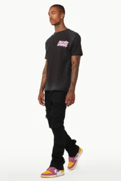 Tyrell Black Stacked Flare Cargo Jean -The Fresh Brand Shop WEEK15 20 May 2329512 scaled