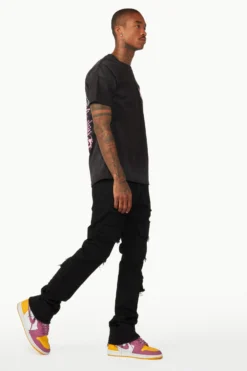 Tyrell Black Stacked Flare Cargo Jean -The Fresh Brand Shop WEEK15 20 May 2329516 scaled