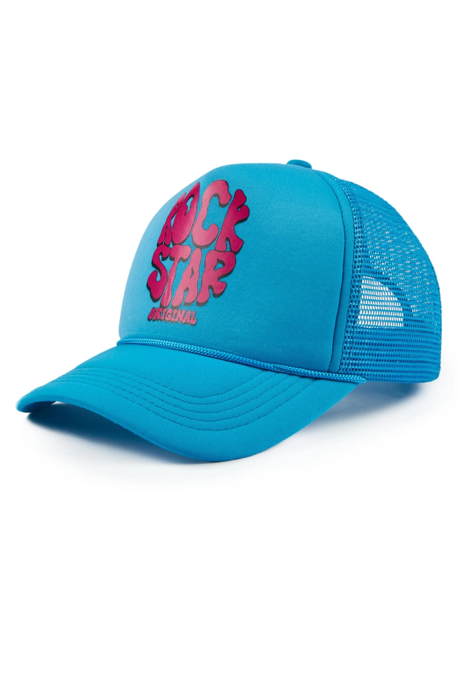 Warblen Aqua Trucker Hat 2 Warblen Aqua Trucker Hat - Image 2
