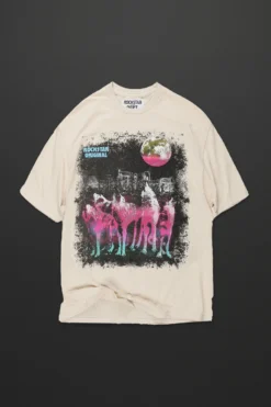 Wolfen Beige Graphic T-Shirt