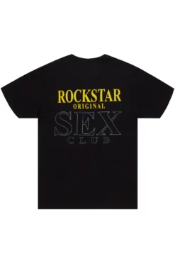 Yellakat Black Graphic T-Shirt