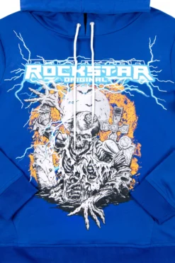 ZONE PRINTED HOODIE-ROYAL BLUE -The Fresh Brand Shop Zone Printed Hoodie Royal Blue 2 scaled