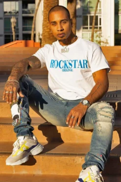 OCTAVIO PRINTED T-SHIRT- WHITE -The Fresh Brand Shop octavio white